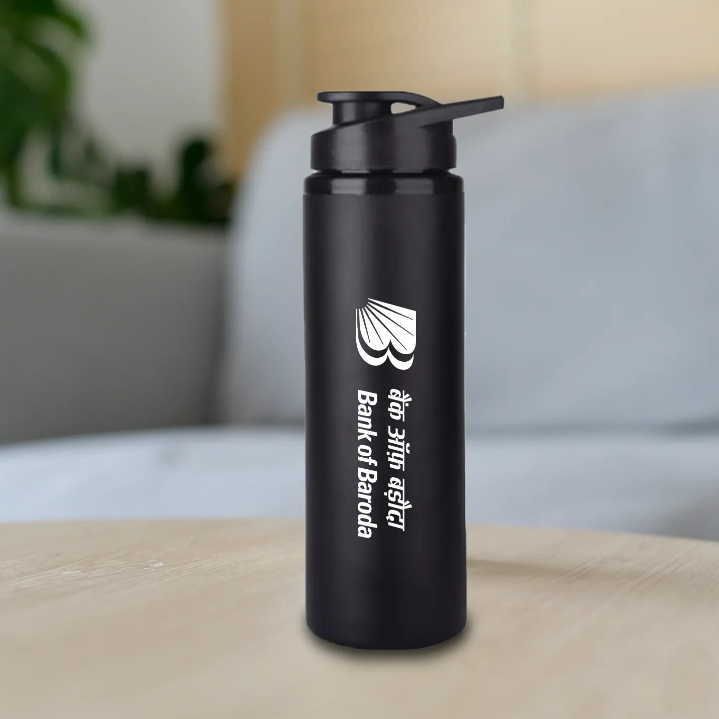 Top-quality Black Logo Portable Steel Bottle Img 1